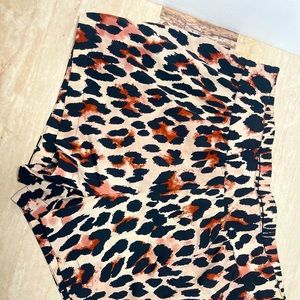Cheetah print shorts